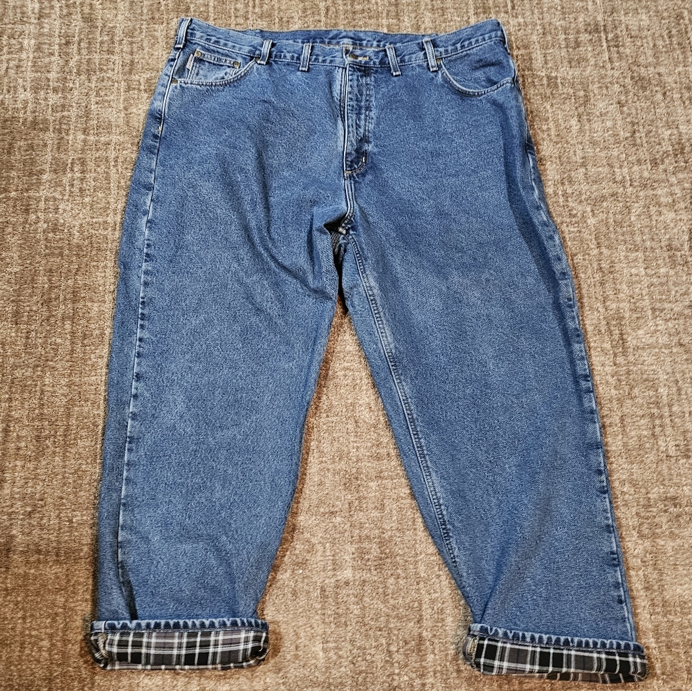Carhartt Plaid Lined Jeans 44x30